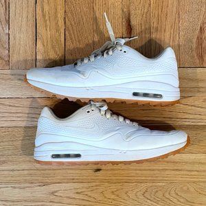 Men's Nike Air Max 1G Golf Shoes - White - Size 10.5